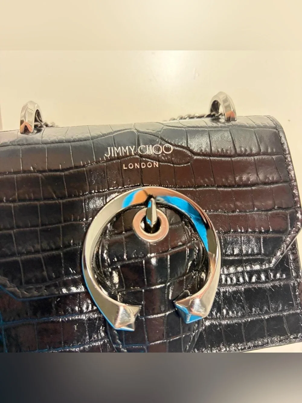 Jimmy Choo Black mini Paris bag